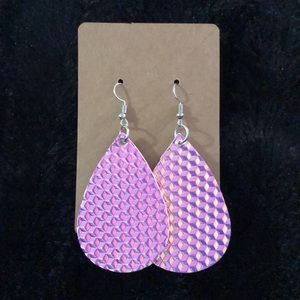 Faux Leather Earrings
